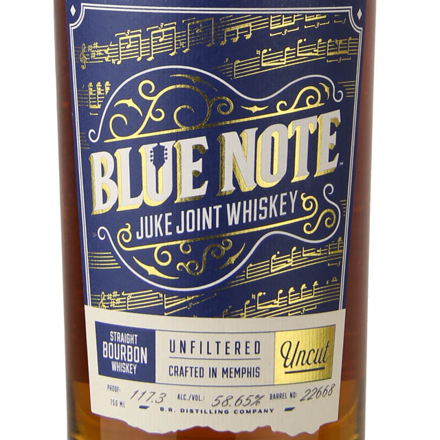 Blue Note Juke Joint Uncut Single Barrel Straight Bourbon Whiskey / 750mL