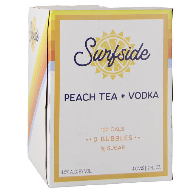 Surfside Peach Tea Vodka 4Pk / 4-355mL