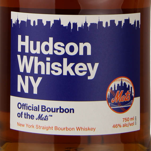 Hudson NY Bright Lights Limited Edition Mets Label Straight Bourbon Whiskey / 750ml
