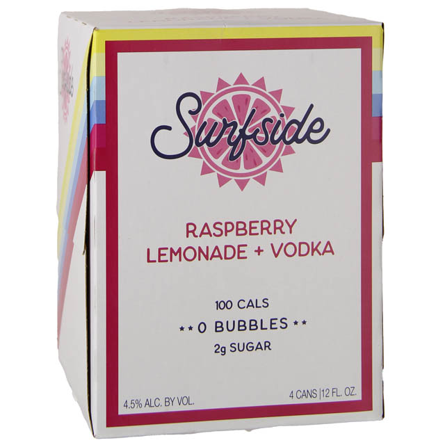 Surfside Raspberry Lemonade Vodka 4Pk / 4-355mL