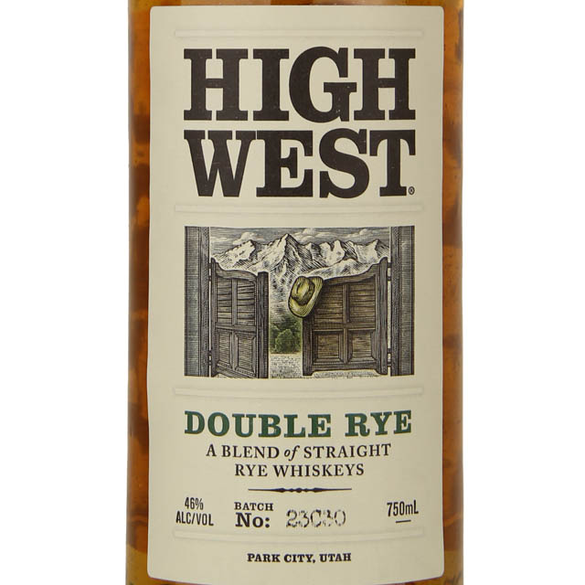 High West Double Rye Barrel Select Straight Rye Whiskey / 750 ml