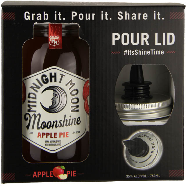 Midnight Moon Apple Pie Moonshine 70 Proof / 750mL