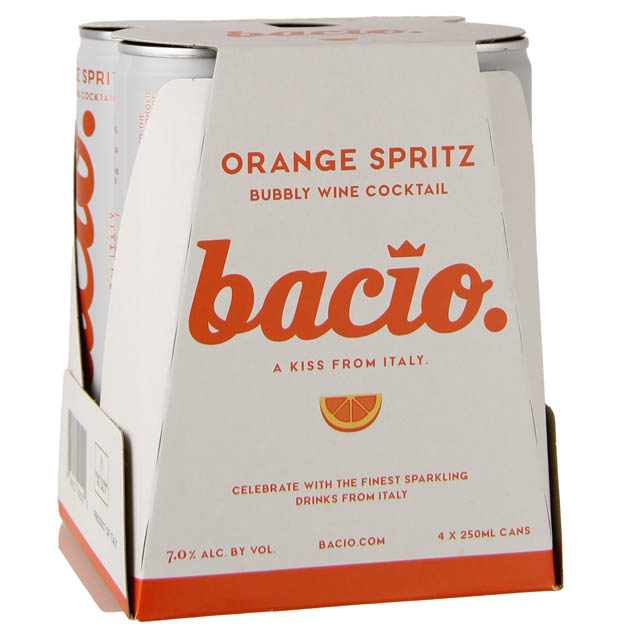 Bacio Orange Spritz Bubbly Wine Cocktail 4pk / 4-250mL