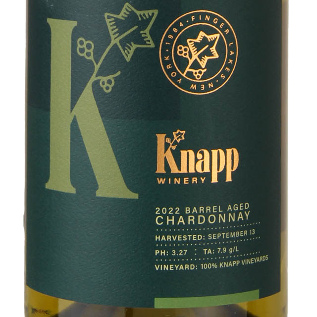 Knapp Barrel Aged Chardonnay / 750 ml