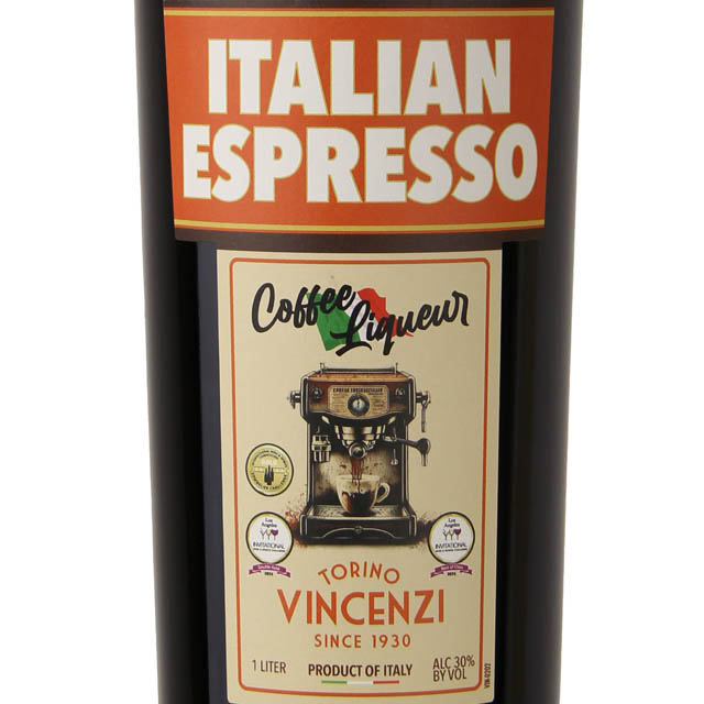 Vincenzi Italian Espresso Coffee Liqueur / Ltr