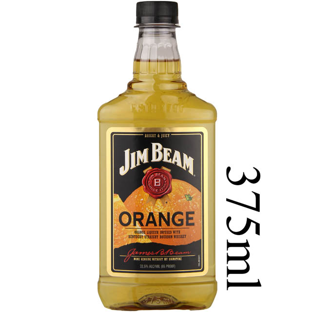 Jim Beam Orange Flavored Bourbon Whiskey - (Half Bottle) / 375ml