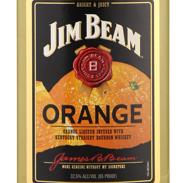 Jim Beam Orange Flavored Bourbon Whiskey - (Half Bottle) / 375ml