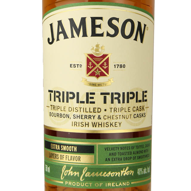 Jameson Triple Triple Irish Whiskey / 750 ml