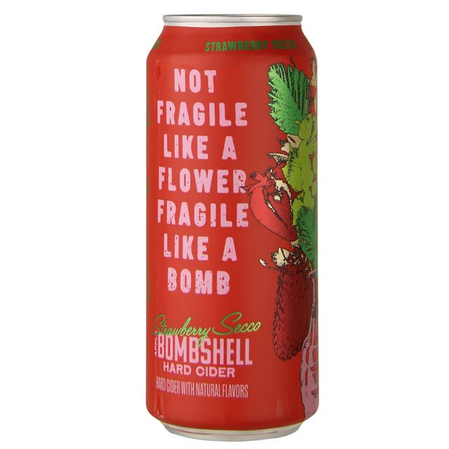 Three Brothers Bombshell Apple Strawberry Secco Hard Cider / 473mL