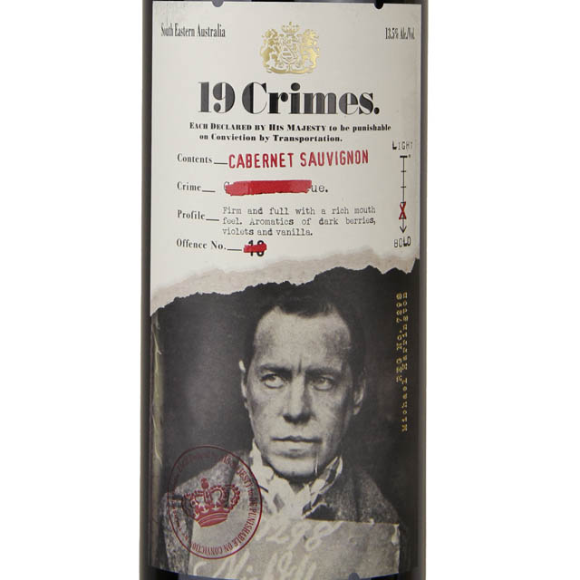 19 Crimes Cabernet Sauvignon / 750mL