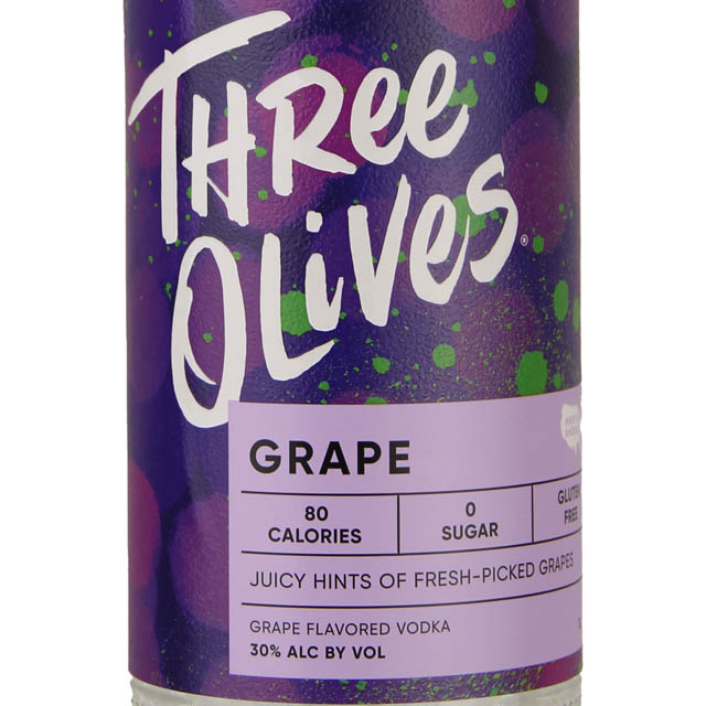 Three Olives Grape Flavored Vodka / Ltr