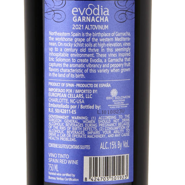 Evodia Old Vines Garnacha / 750 ml