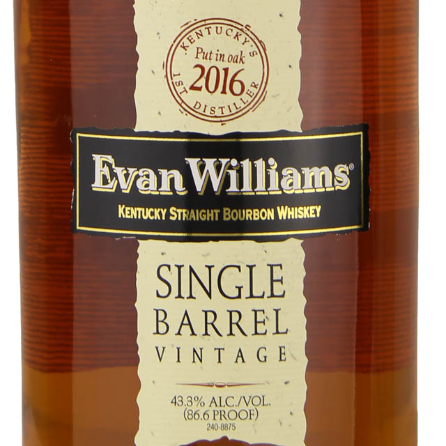 Evan Williams Single Barrel Vintage Bourbon / 750 ml