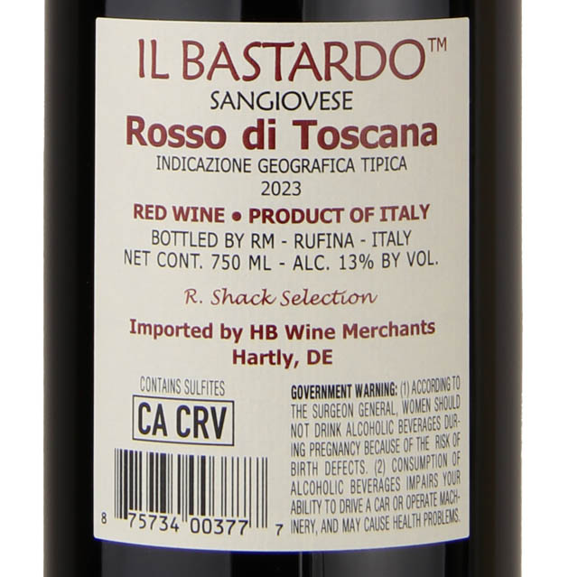 Il Bastardo Sangiovese Rosso di Toscana / 750 ml
