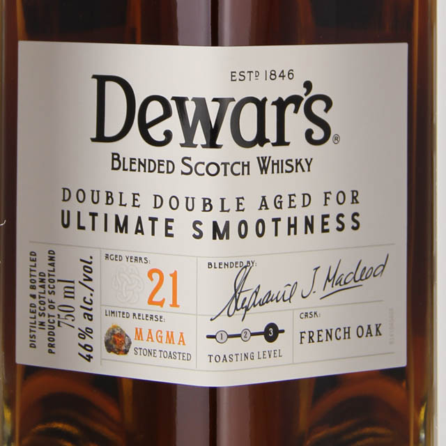 Dewar's Double Double Stone Toasted Magma 21 Yr Scotch Whisky / 750 ml