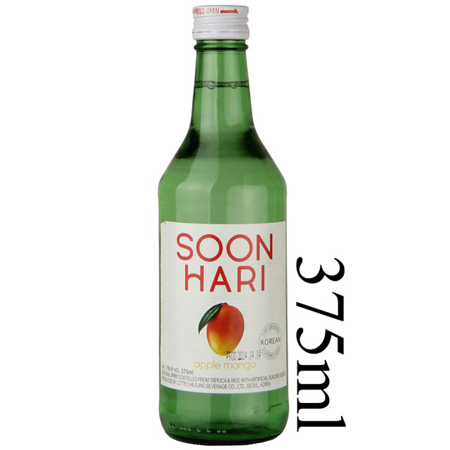 SoonHari Apple Mango Soju (Half Bottle)  / 375mL