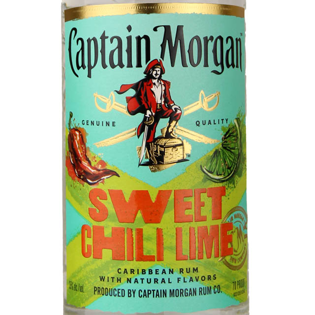 Captain Morgan Sweet Chili Lime Flavored Rum / 750 ml