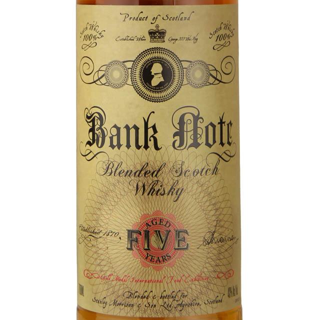 Bank Note 5 Year Blended Scotch Whisky / 750 ml