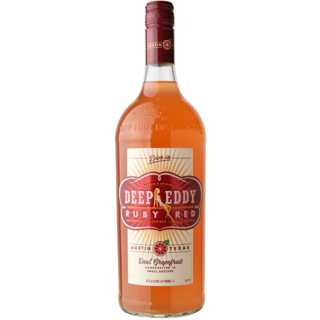 Deep Eddy Ruby Red Real Grapefruit Flavored Vodka / Ltr
