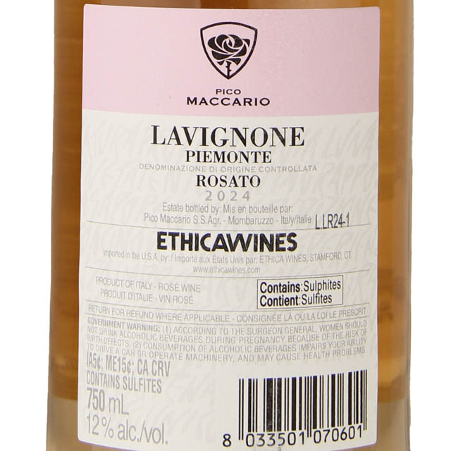 Pico Maccario Lavignone Rosato / 750 ml