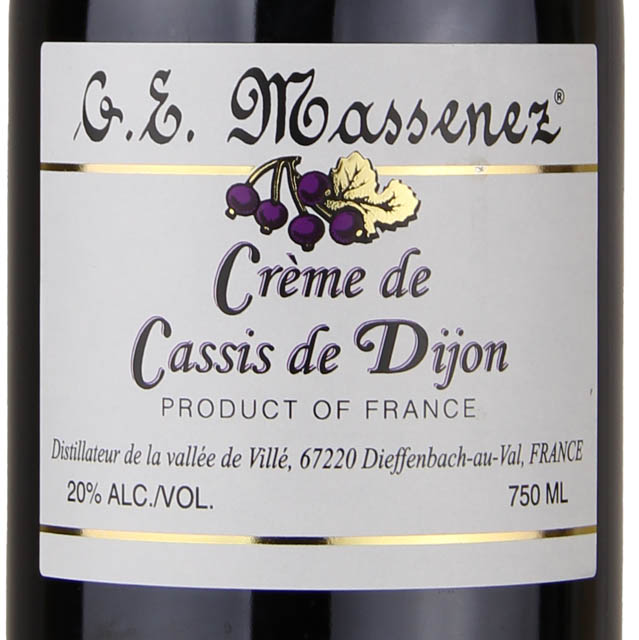 Massenez Creme de Cassis de Dijon / 750 ml