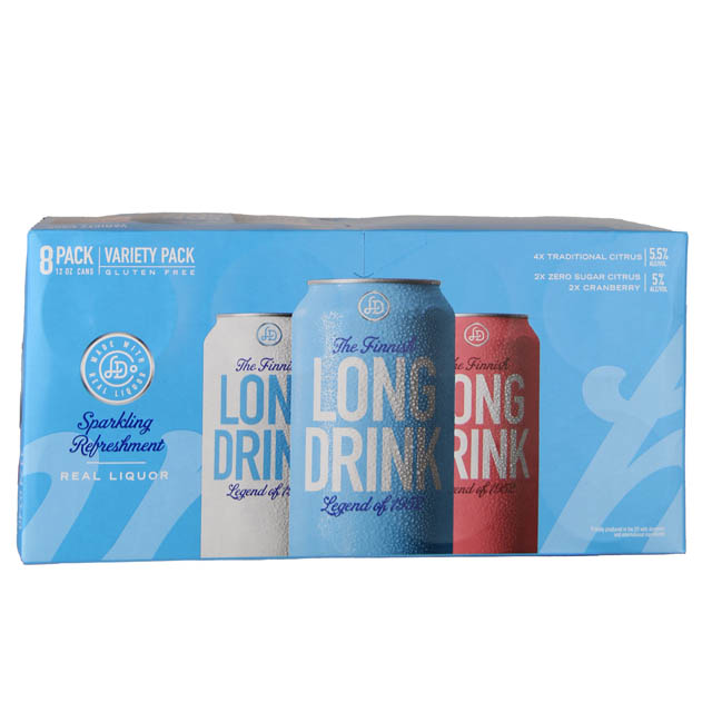 The Finnish Long Drink Variety 8 Pack Cans / 8-355mL