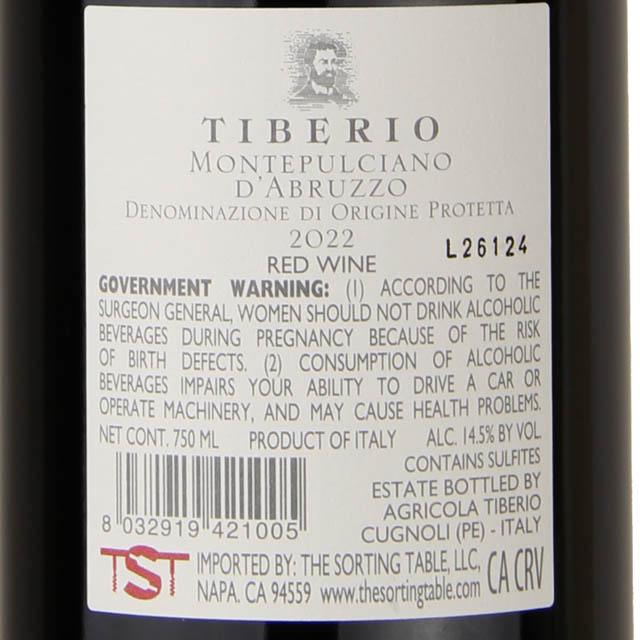 Tiberio Montelpulciano D'Abruzzo / 750 ml