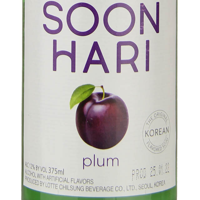 SoonHari Plum Soju (Half Bottle)  / 375mL