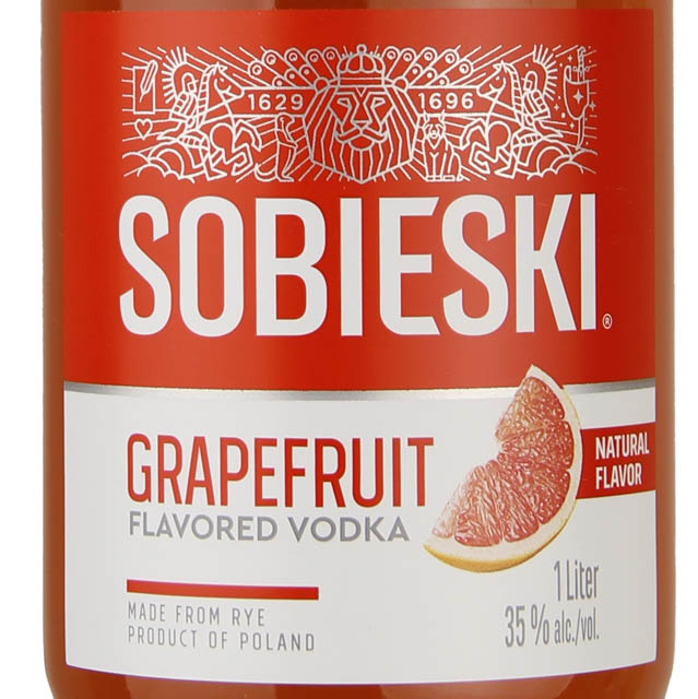 Sobieski Grapefruit Vodka / Ltr