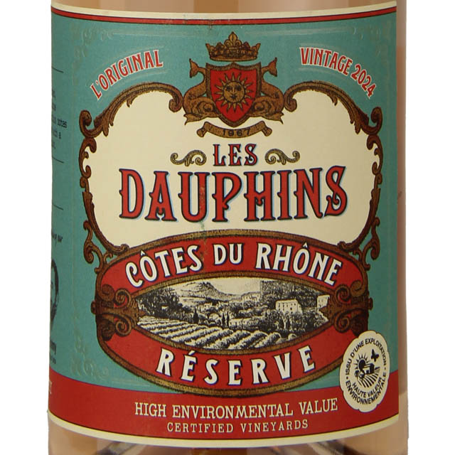 Le Dauphins Cotes Du Rhone Reserve Rose / 750mL