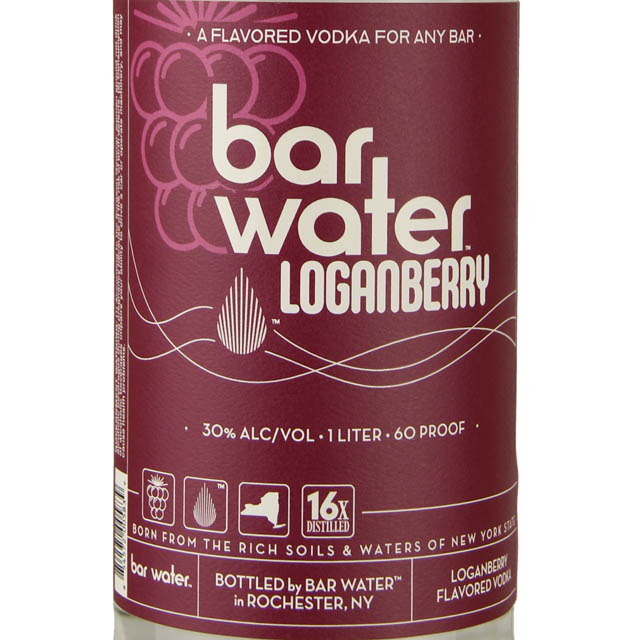 Bar Water Loganberry Vodka / Ltr