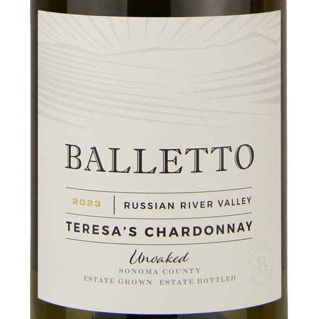 Balletto Russian River Valley Teresa's Chardonnay / 750 ml