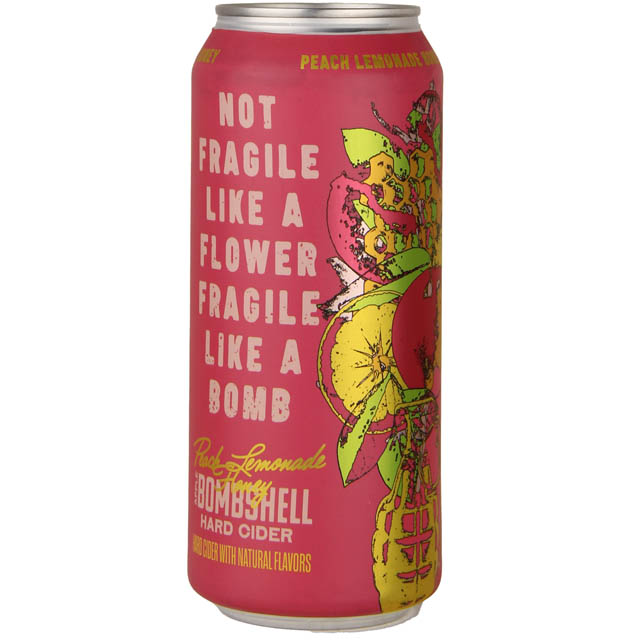 Three Brothers Bombshell Apple Peach Lemonade Honey Hard Cider / 473mL