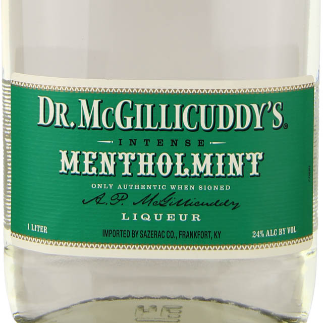 Dr. McGillicuddy's Menthol Mint Schnapps / Ltr