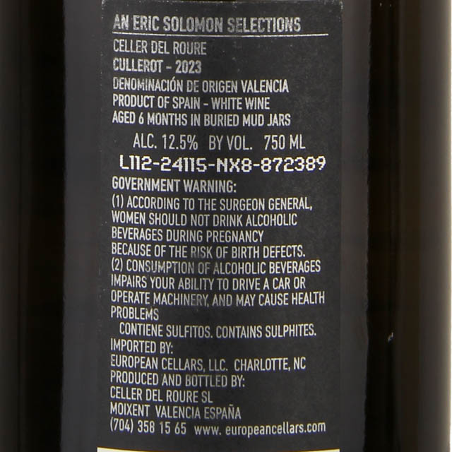 Celler del Roure Cullerot / 750mL