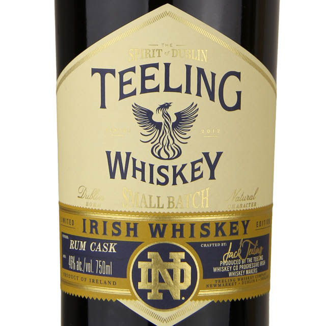 Teeling Irish Whiskey Small Batch Notre Dame Bottle / 750mL