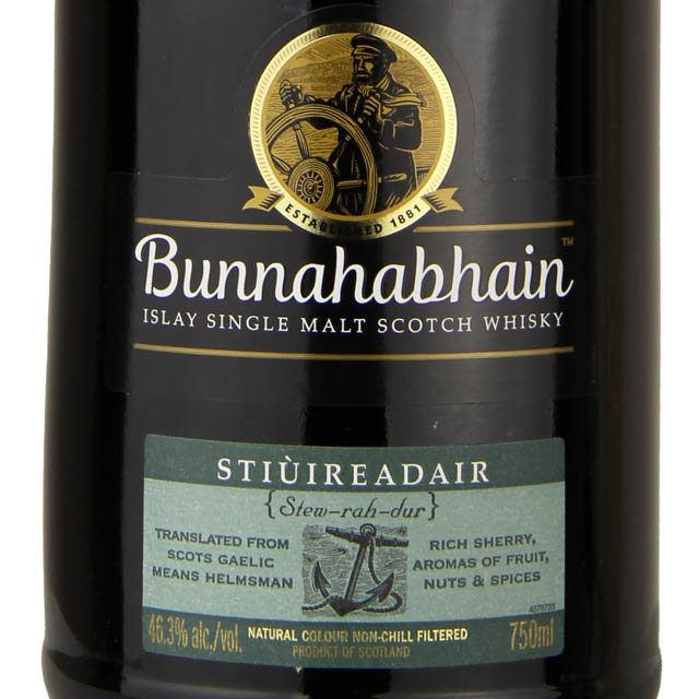Bunnahabhain Stiuireadair Islay Single Malt Scotch Whisky / 750 ml