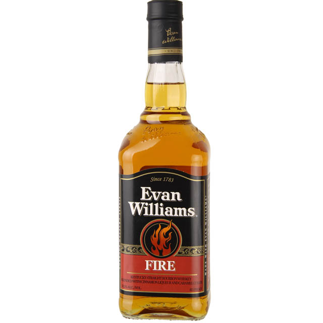 Evan Williams Fire Kentucky Bourbon with Cinnamon Liqueur / 750 ml