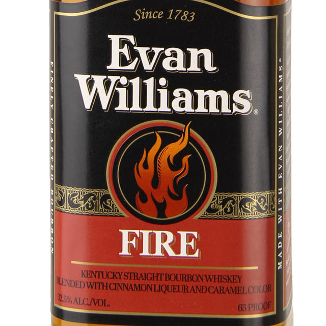 Evan Williams Fire Kentucky Bourbon with Cinnamon Liqueur / 750 ml