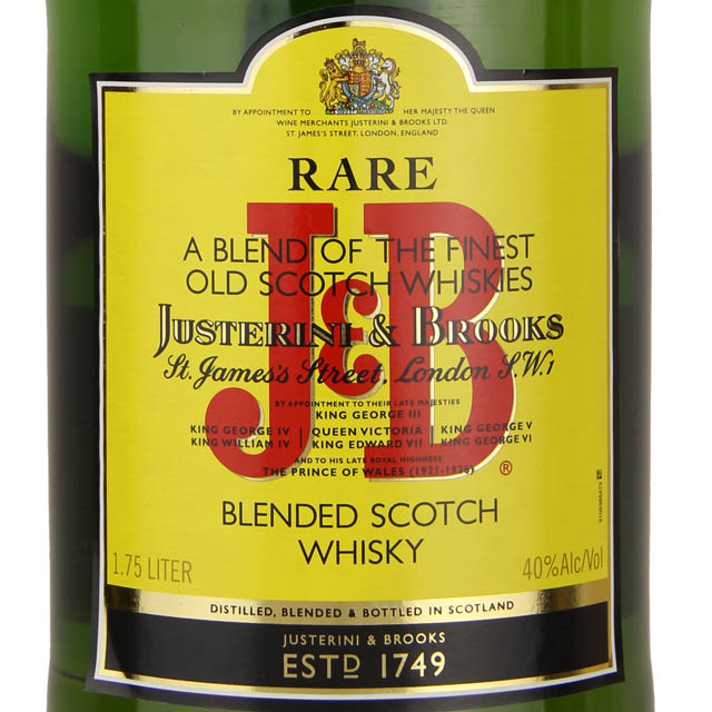 J&B Blended Scotch Whisky / 1.75 Ltr