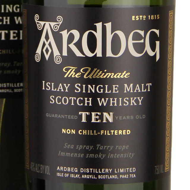Ardbeg 10yr Single Malt Scotch Whisky / 750 ml