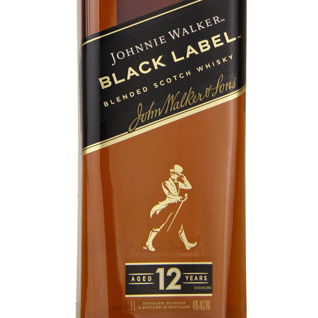 Johnnie Walker Black Label Blended Scotch Whisky / Ltr