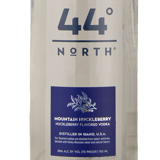 44 Degrees North Huckleberry Flavored Vodka / 750 ml