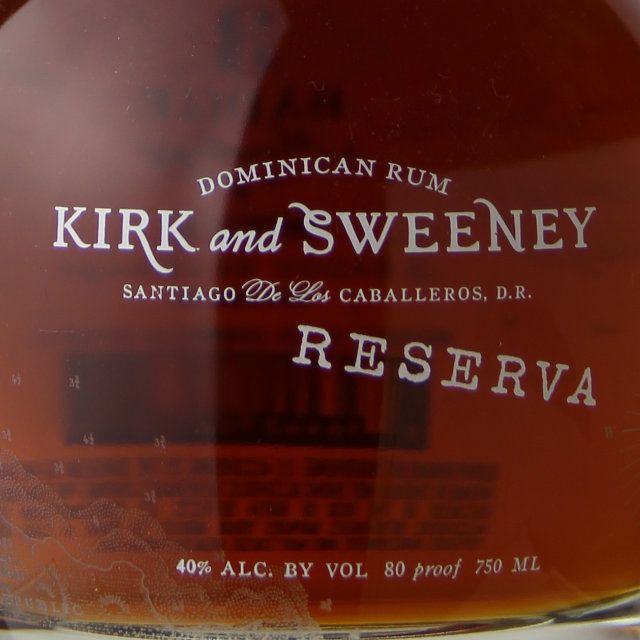 Kirk and Sweeney Reserva Dominican Rum / 750mL