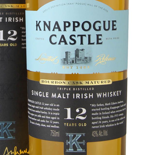 Knappogue Castle 12Yr Single Malt Irish Whisky / 750ml