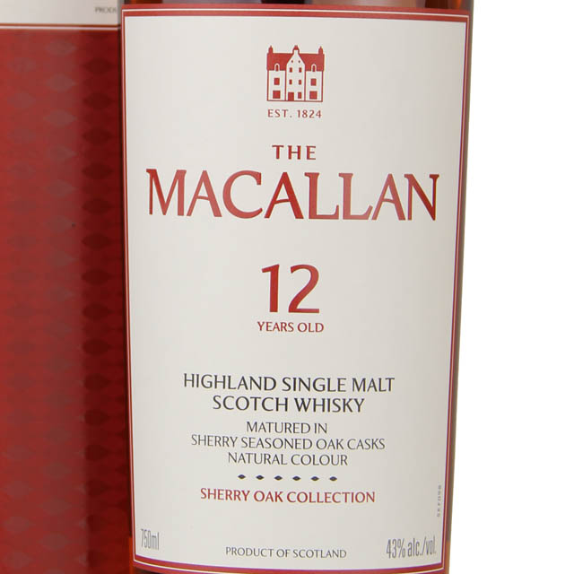 Macallan 12yr Sherry Oak Cask Single Malt Scotch Whisky / 750 ml