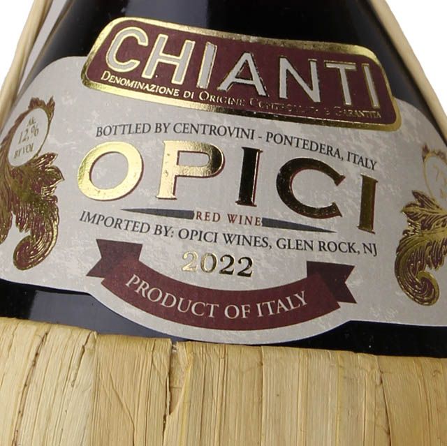 Opici Chianti Straw Bottle / 750 ml