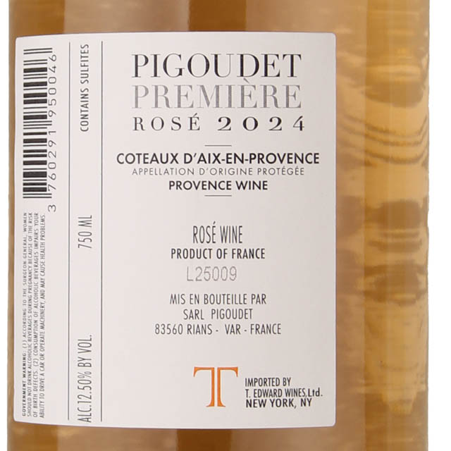 Pigoudet Aix en Provence Premiere Rose / 750mL