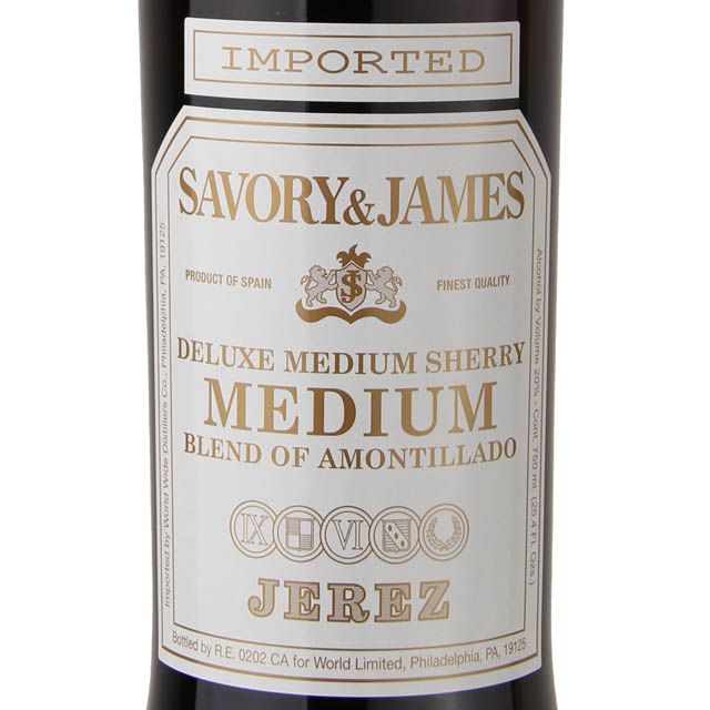 Savory & James Amontillado Sherry / 750 ml