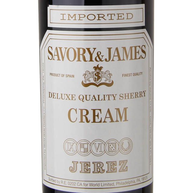 Savory & James Cream Sherry / 750 ml